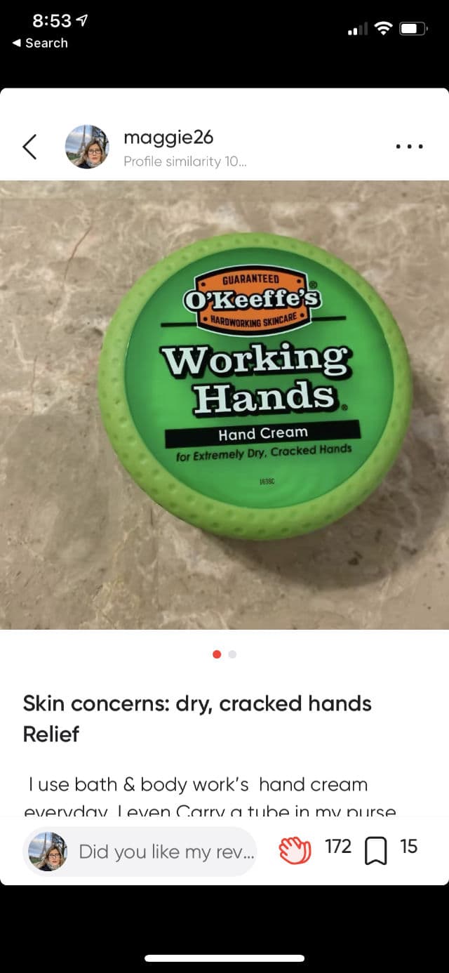 O'Keeffe's Working Hands Hand Cream - Jar review photo by maggie26