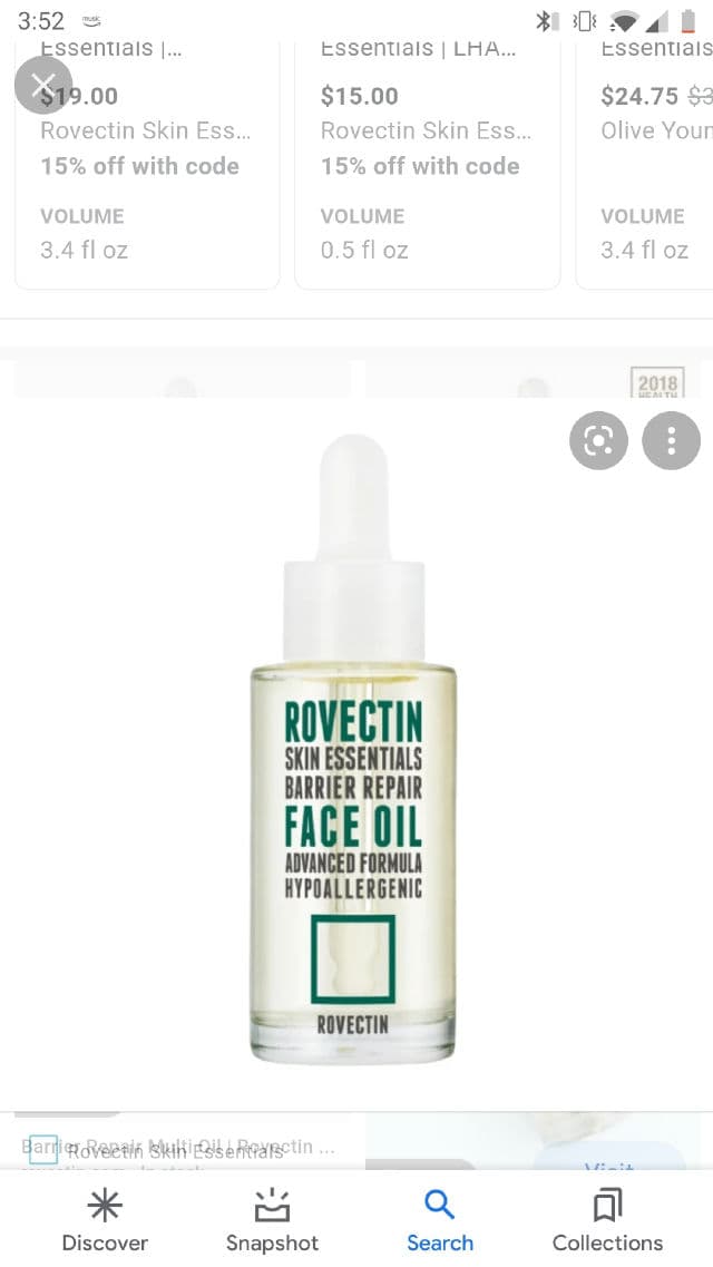 Rovectin [Discontinued] Skin Essentials Barrier Repair Multi-Oil 85ml review photo by marymarymary