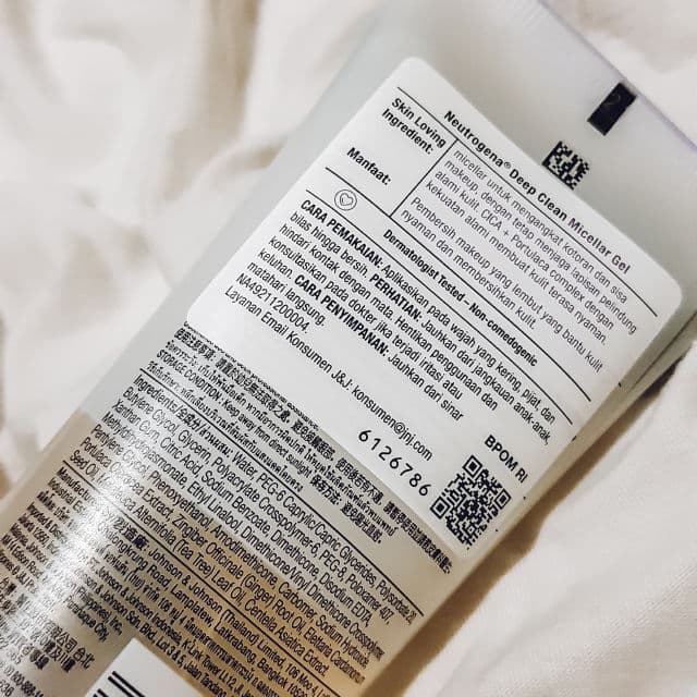 Neutrogena Deep Clean Micellar Gel Cleanser review photo by megazullfiana