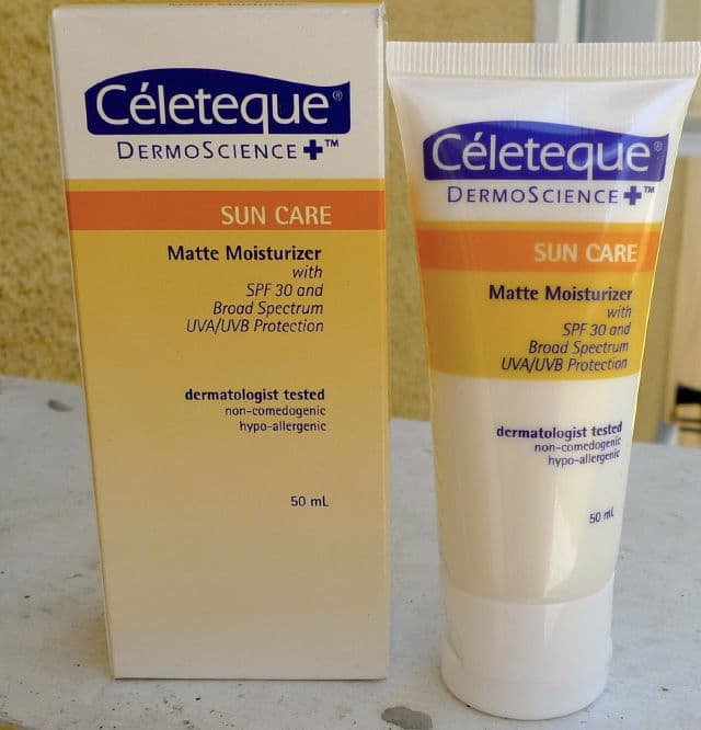 Celeteque Dermoscience Sun Care Facial Moisturizer SPF15 review photo by mics