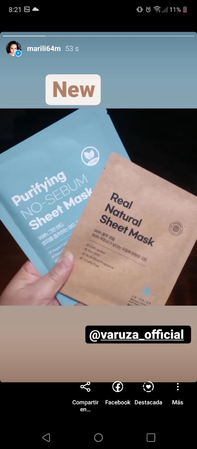 Varuza Purifying No-Sebum Sheet Mask with Green Mud review photo by milian