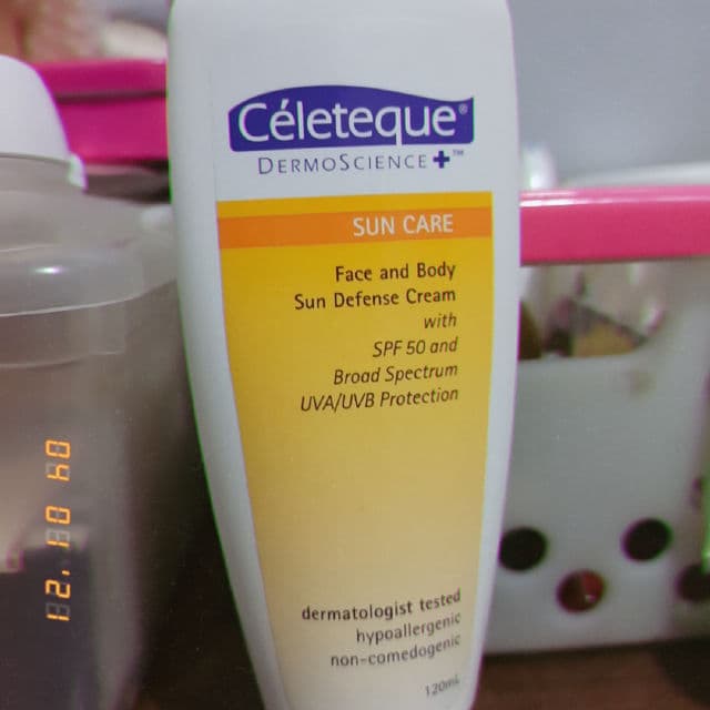 Celeteque Face & Body Sun Defense Cream with SPF 50 review photo by ellajimolala