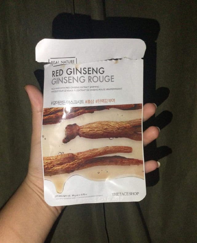 THE FACE SHOP Real Nature Face Mask (Red Ginseng) review photo by mq