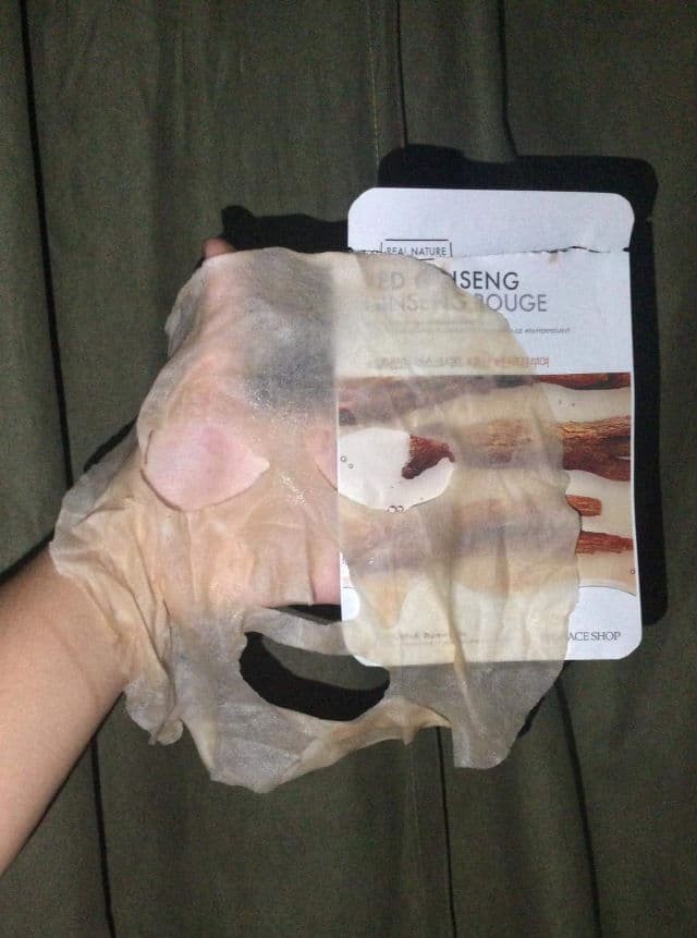THE FACE SHOP Real Nature Face Mask (Red Ginseng) review photo by mq