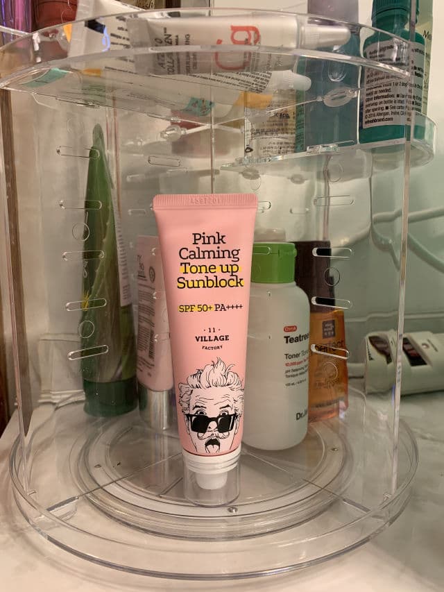 Village 11 Factory Pink Calming Tone Up Sunblock SPF 50+ PA++++. review photo by mrscloveskbeauty