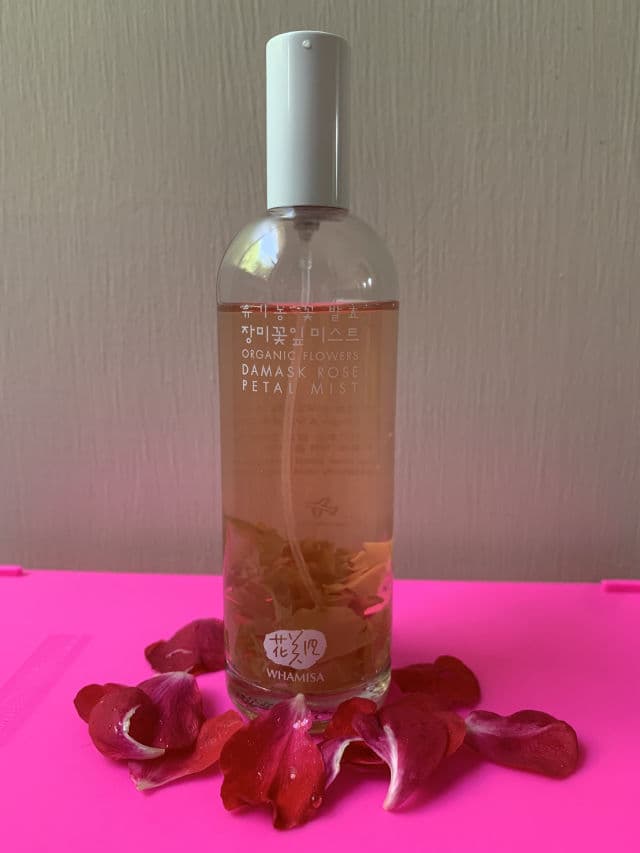 Whamisa Organic Flowers Damask Rose Petal Mist review photo by mrsclovesbeauty