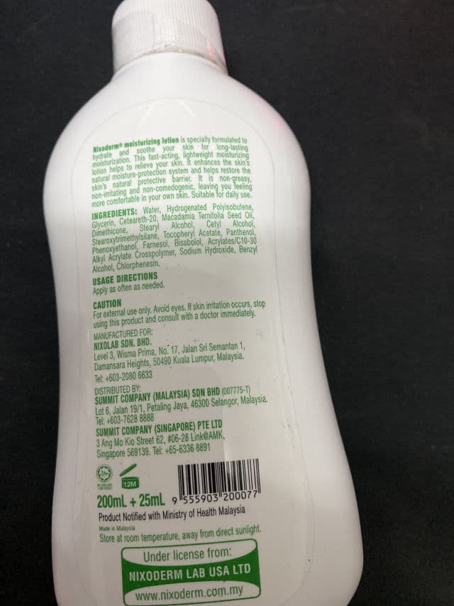 Nixoderm Therapeutic Moisturizing Lotion review photo by ChickenL