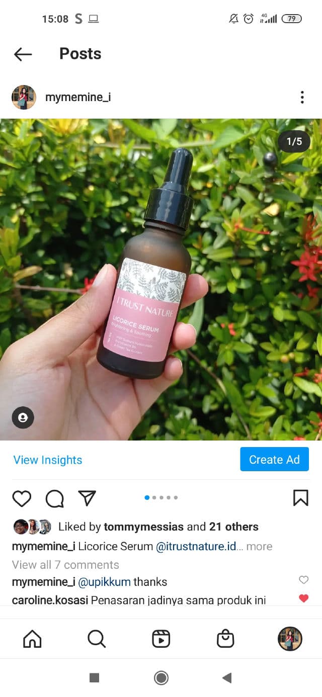 I Trust Nature Licorice Serum – Soothing & Brightening review photo by mymeminei