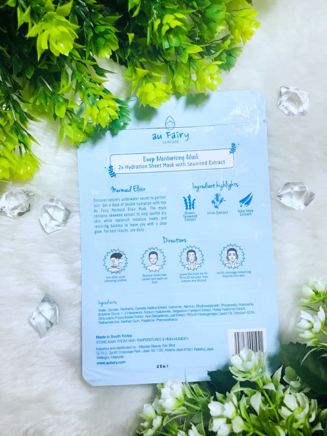 Au Fairy Mermaid Elixir 2X Hydration Sheet Mask review photo by myrinA