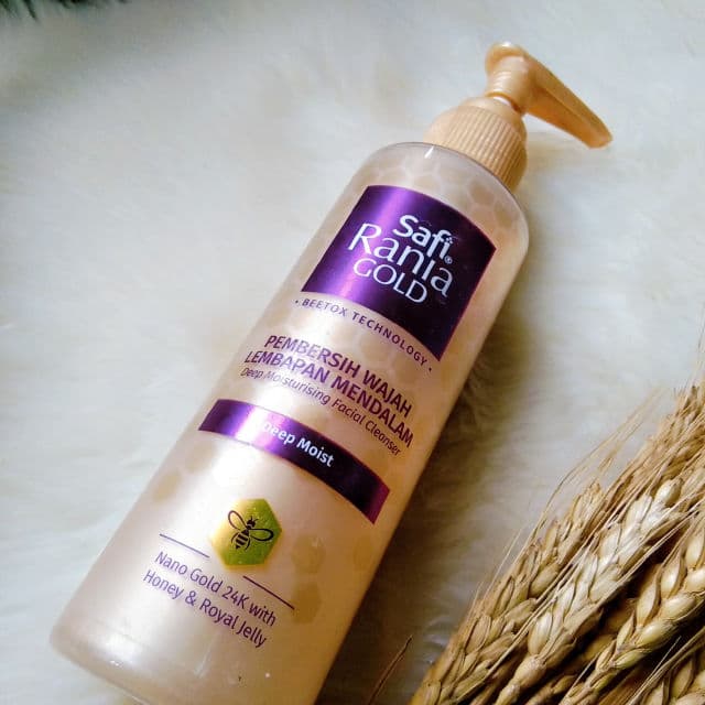 Safi Rania Gold Deep Moisturising Facial Cleanser review photo by myskinbeautydiary