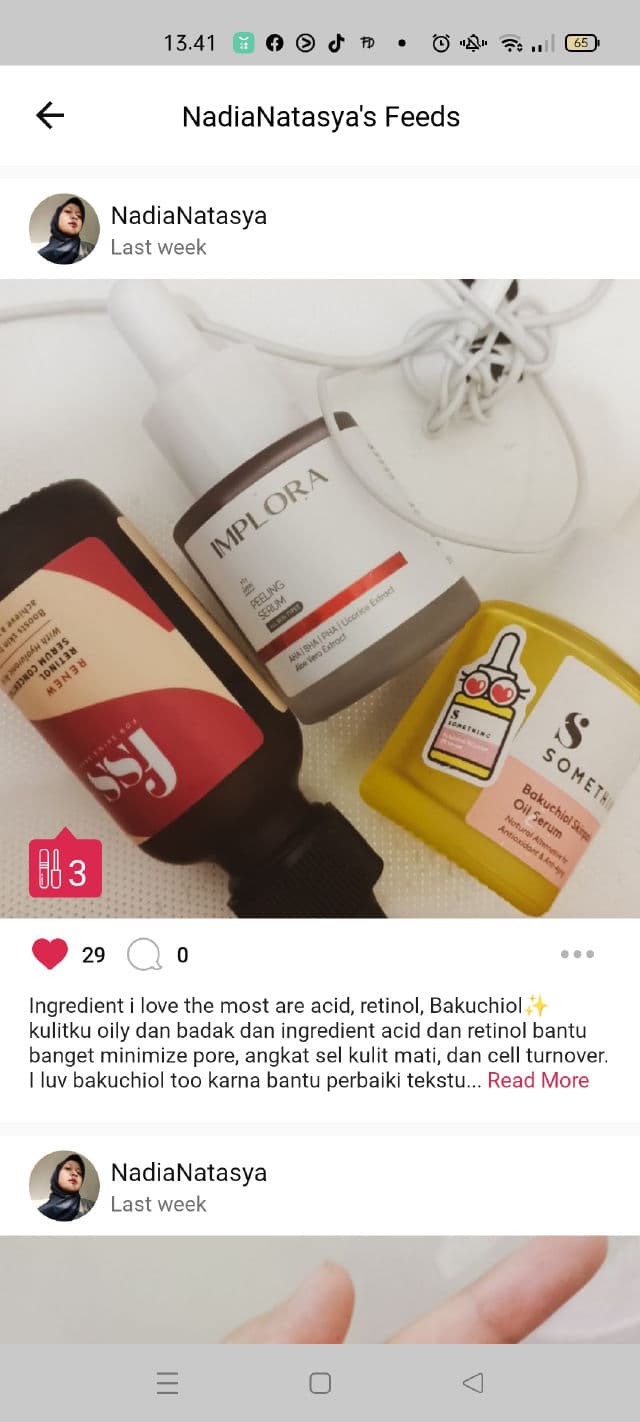 Implora Peeling Serum review photo by nadianatasyaah