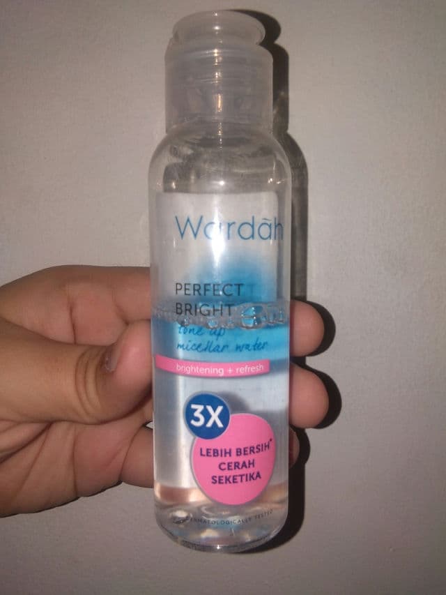 Wardah Perfect Bright Tone Up Micellar Water review photo by marccaphini
