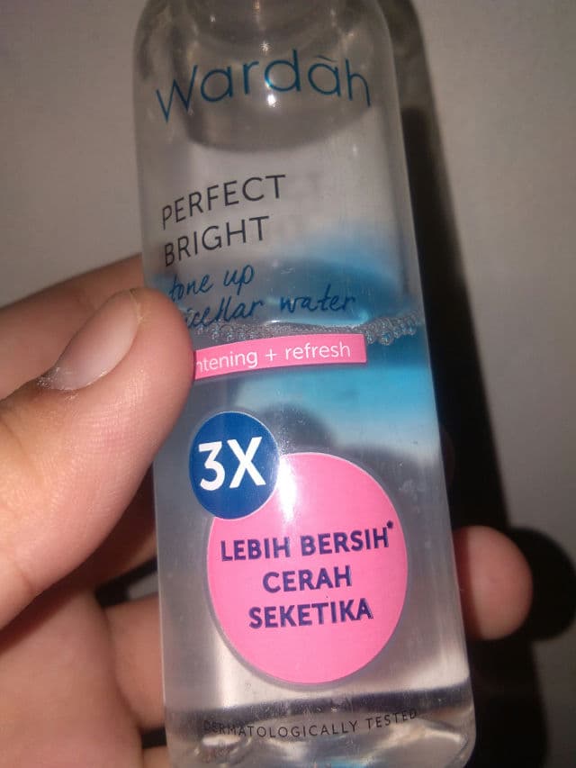 Wardah Perfect Bright Tone Up Micellar Water review photo by marccaphini