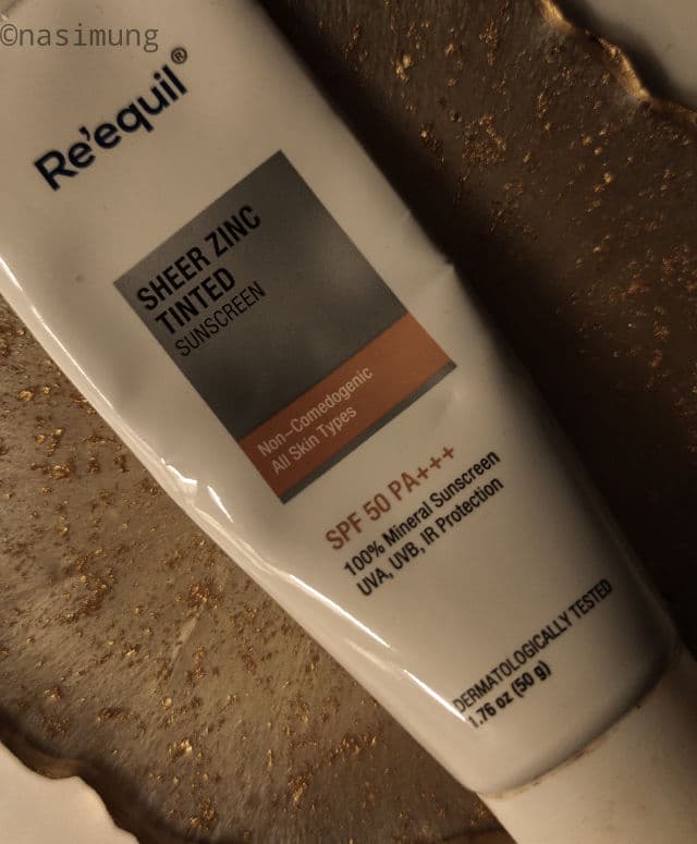Re'equil Sheer Zinc Tinted Mineral Sunscreen SPF 50 PA review photo by nasimung