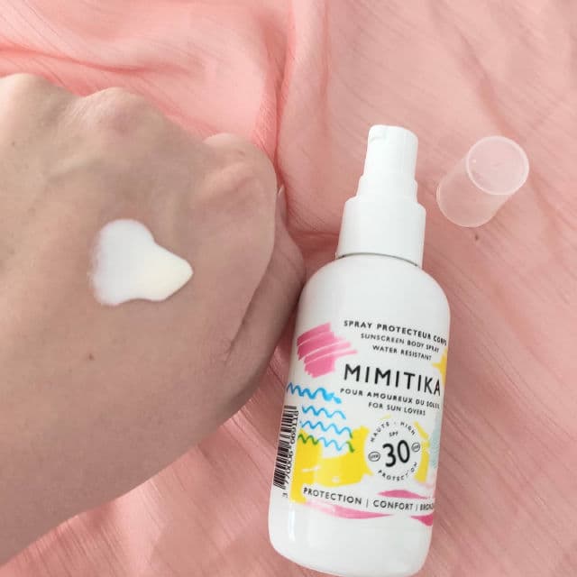 Mimitika Sunscreen Body Spray Water Resistant SPF 30 review photo by needtoglowup