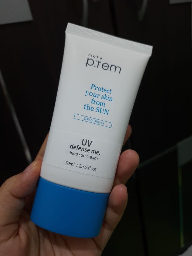make p:rem UV Defense Me. Blue Ray Sun Cream SPF50+ PA++++ review photo by neniyuniar20