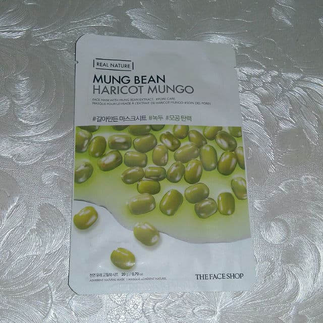 THE FACE SHOP Real Nature Face Mask (Mung Bean) review photo by niahanamide