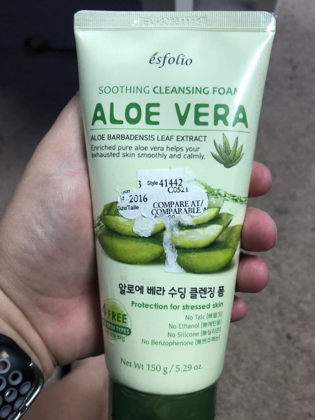 ESFOLIO Aloe Vera Soothing Cleansing Foam review photo by nickyzb