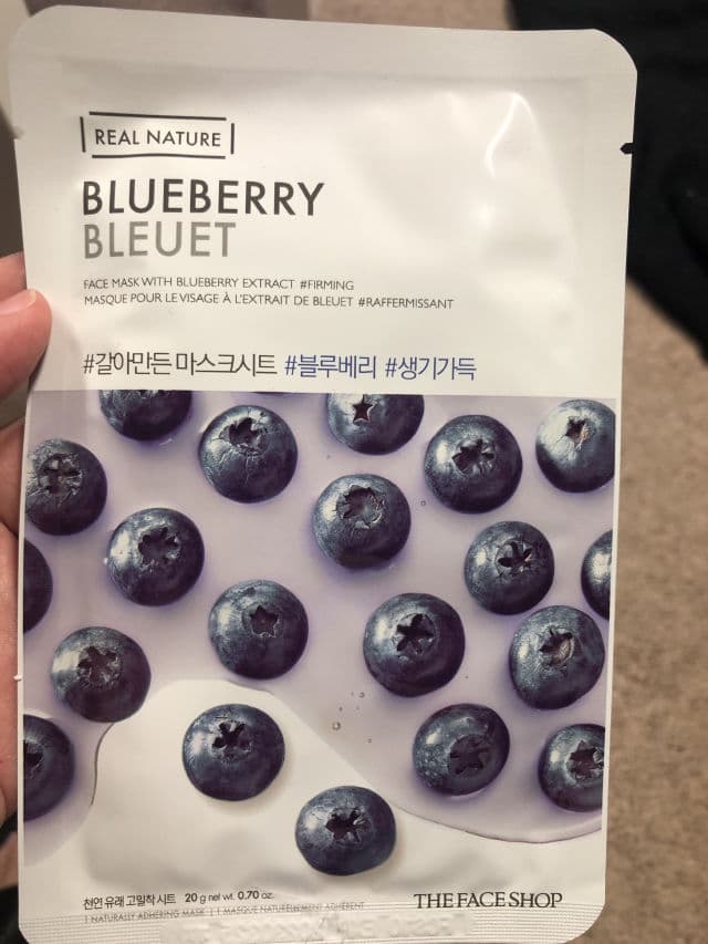 THE FACE SHOP Real Nature Face Mask (Blueberry) review photo by nickyzb