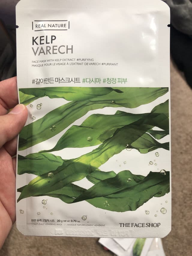 THE FACE SHOP Real Nature Face Mask (Kelp) review photo by nickyzb