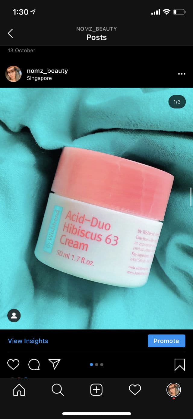 By WISHTREND Acid-Duo Hibiscus 63 Cream review photo by nomzbeauty