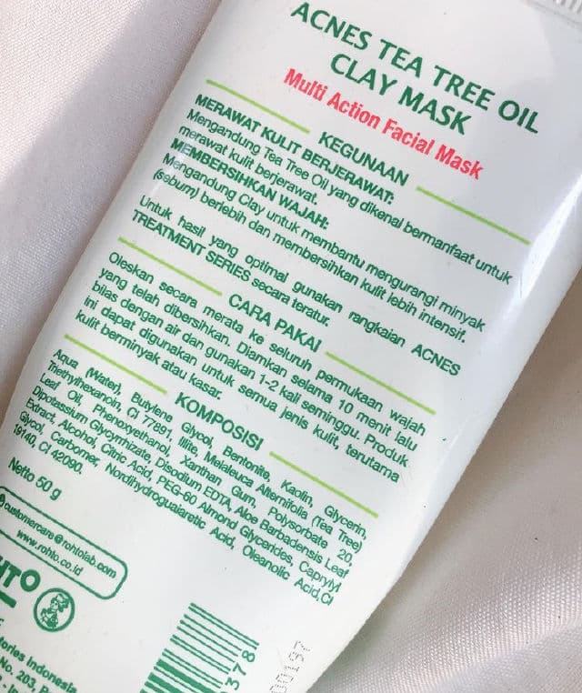Acnes Tea Tree Oil Clay Mask review photo by noobeauties