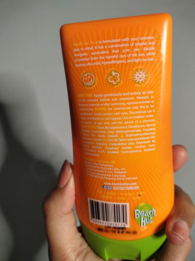 Beach Hut Beach Hut Face SPF65 Lotion review photo by noviesid