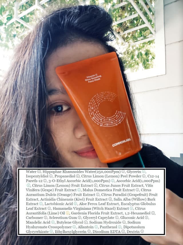 COMMONLABS Vitamin C Glow Boosting Face Mask review photo by novikaglorysiregar