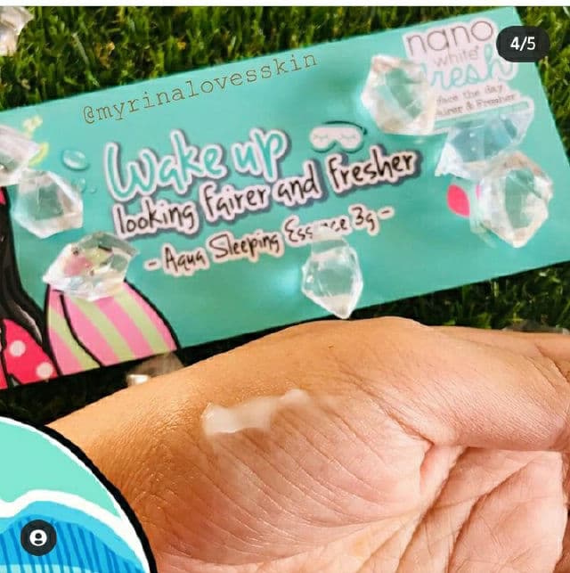 Nano White Fresh Aqua Sleeping Essence review photo by myrinA