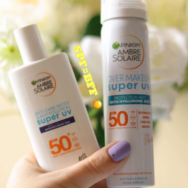 Garnier Ambre Solaire Super UV Anti Dark Spots & Anti Pollution Face Fluid SPF50+ review photo by ohyouglowro