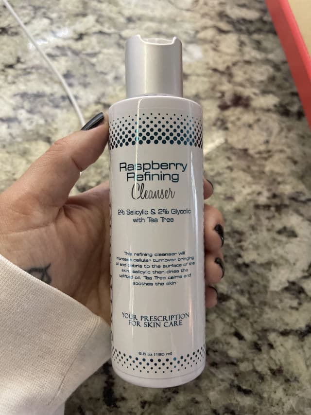 Skin Script Raspberry Refining Cleanser  review photo by orlandoesthetician