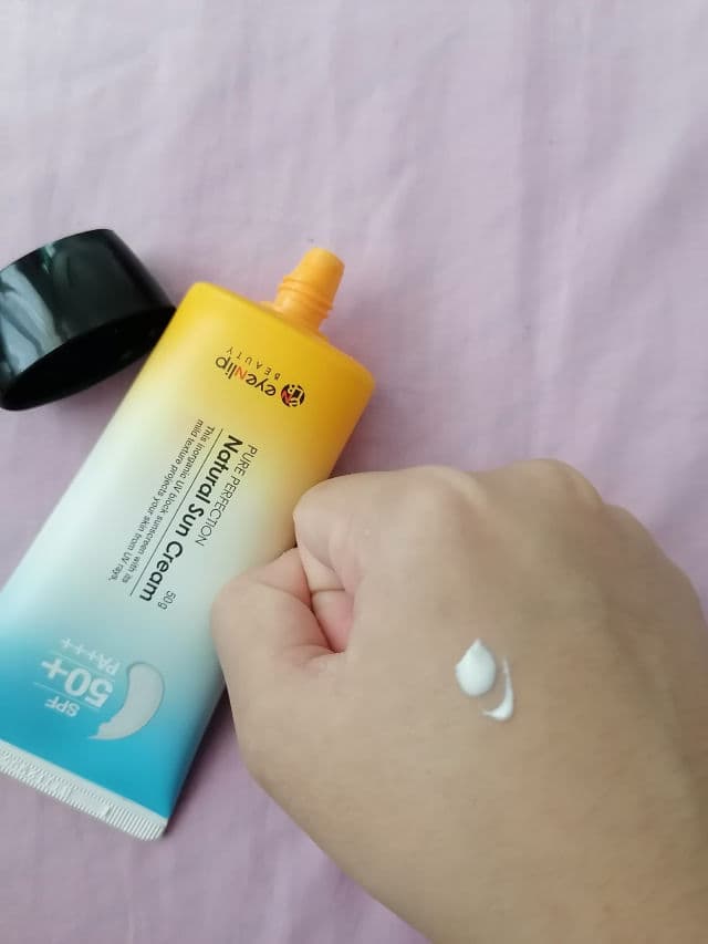 EYENLIP Pure Perfection Natural Sun Cream SPF50+/PA+++ review photo by peanutism