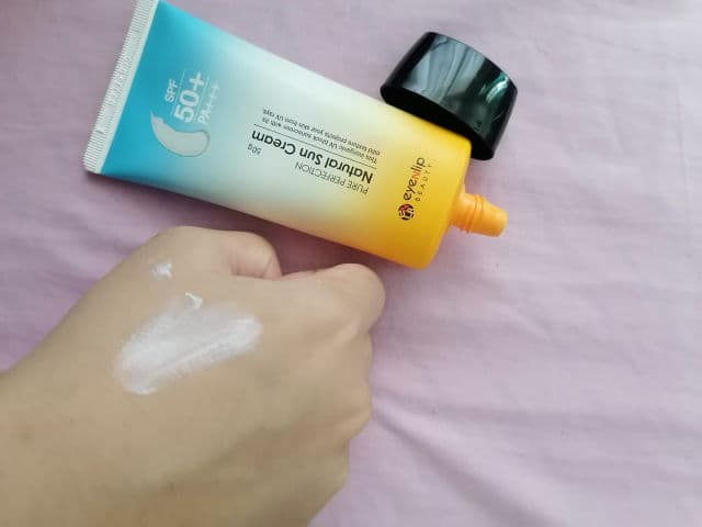 EYENLIP Pure Perfection Natural Sun Cream SPF50+/PA+++ review photo by peanutism