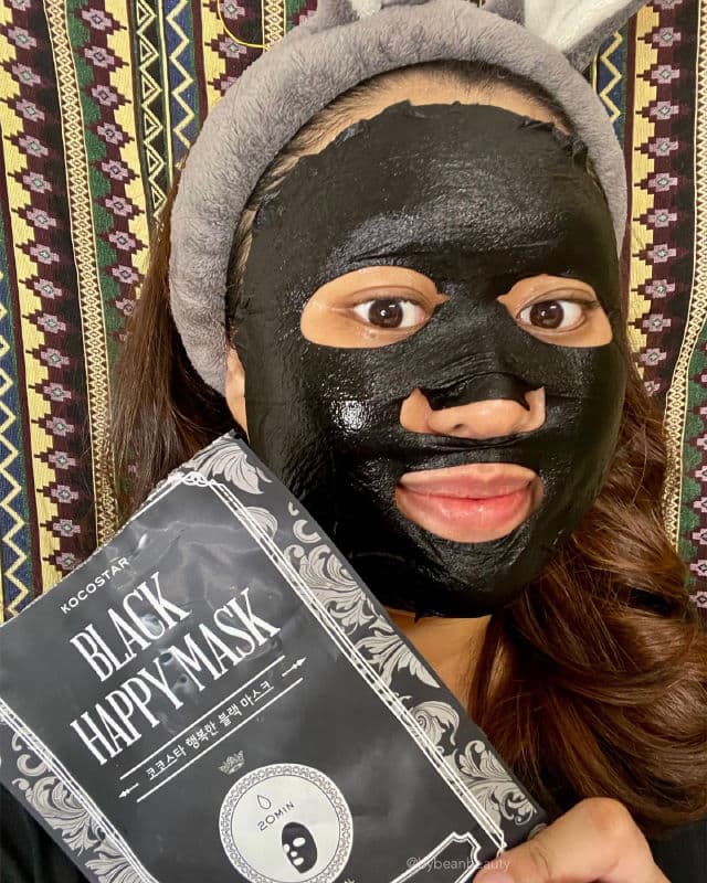 KOCOSTAR Black Happy Mask review photo by picklebeans