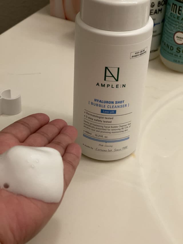 AMPLE:N Hyaluron Shot Bubble Cleanser review photo by pickywahine