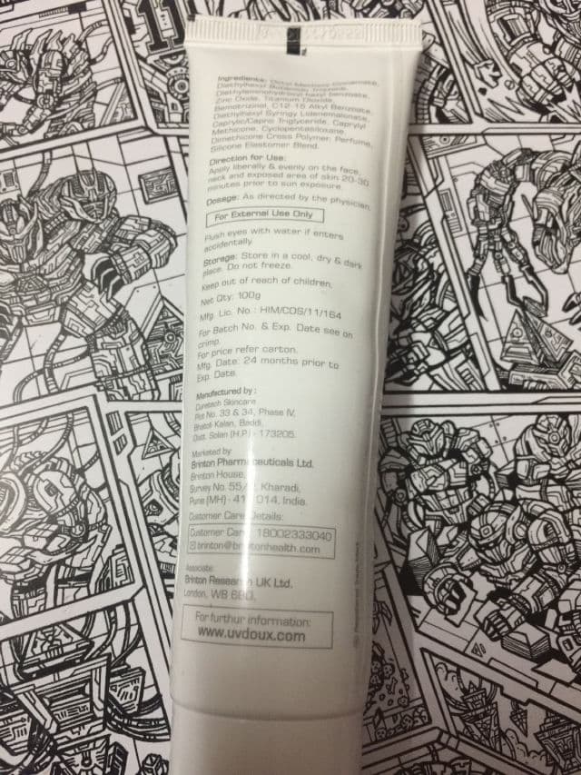 Brinton UV Doux SPF 50 Silicone Sunscreen Gel review photo by pratistha