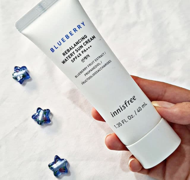 INNISFREE Blueberry Rebalancing Watery Sun Cream SPF37 review photo by prisci