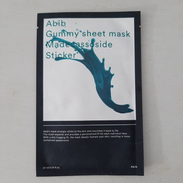 Abib Gummy Sheet Mask Madeca Sticker review photo by pristine