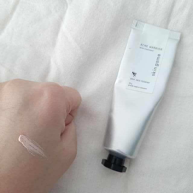 Skin game Acne Warrior review photo by pristine