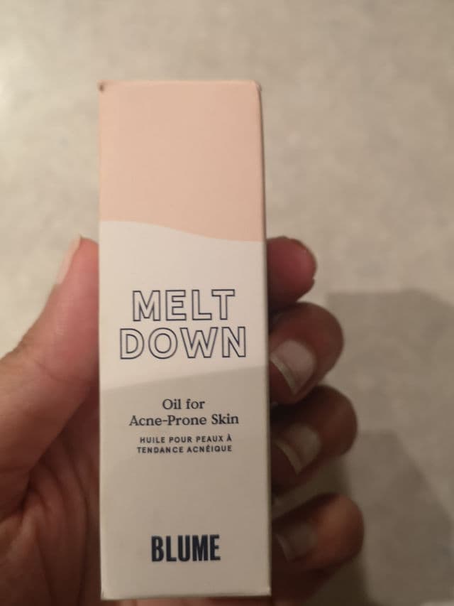Blume Meltdown Acne Oil review photo by rashi1101