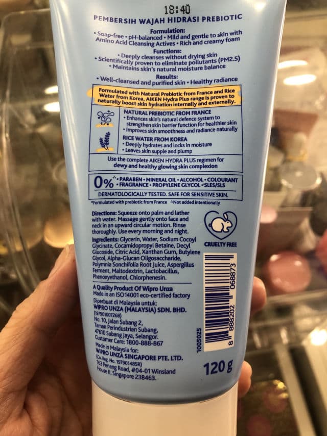 Aiken Prebiotic Hydra Plus Facial Cleanser  review photo by re3n