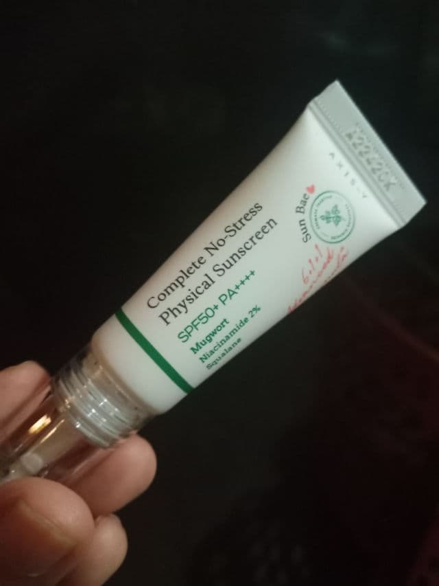 AXIS-Y Complete No-Stress Physical Sunscreen SPF 50+ PA++++  review photo by slyncare