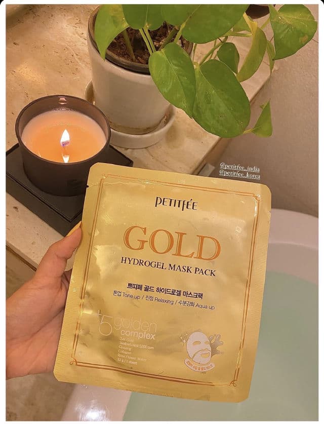 Petitfee Gold Hydrogel Mask Pack review photo by riyaarolkar