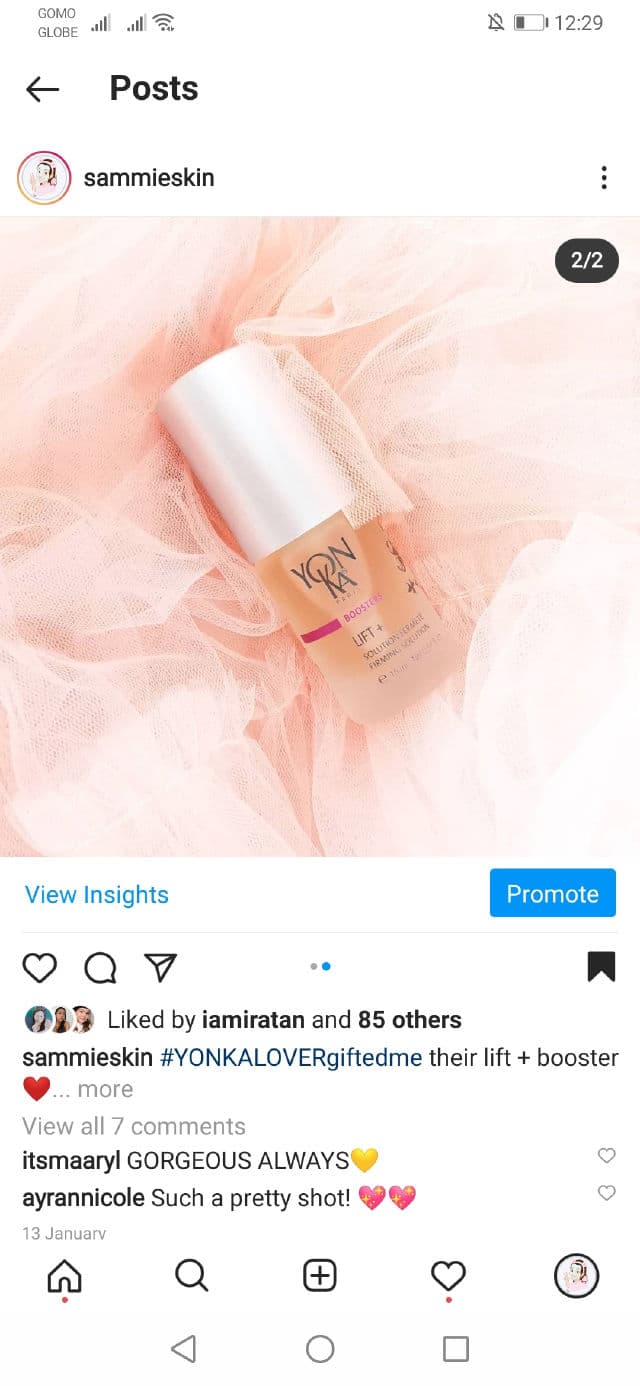 Yon-Ka Booster Nutri +  review photo by sammieskin