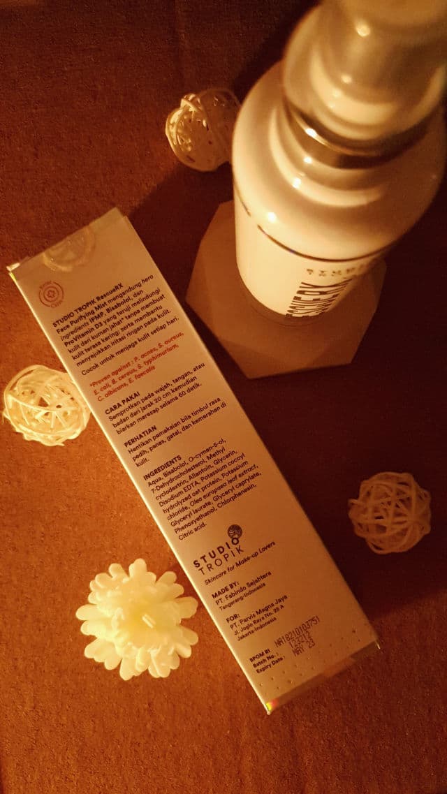 Studio Tropik Rescue RX - Antibacterial Face Mist review photo by sapphirelf