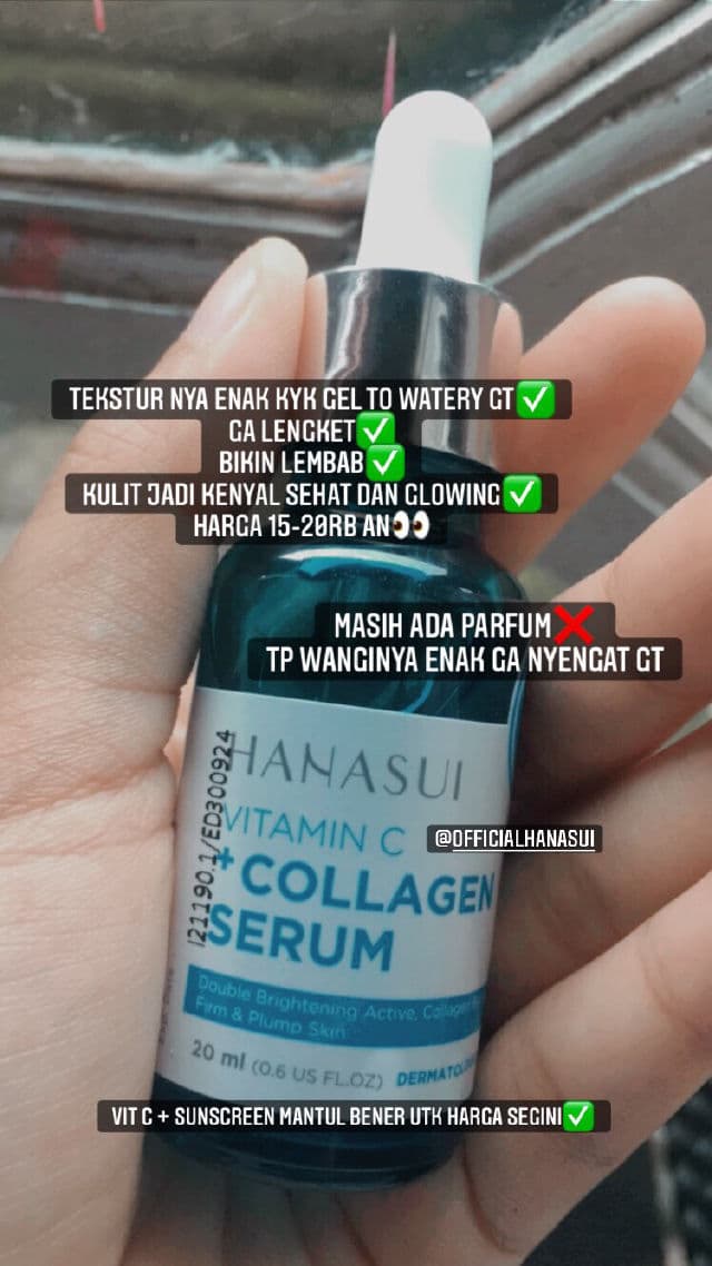 Hanasui Cosmetics Vitamin C Serum + Collagen Serum review photo by saviraizati