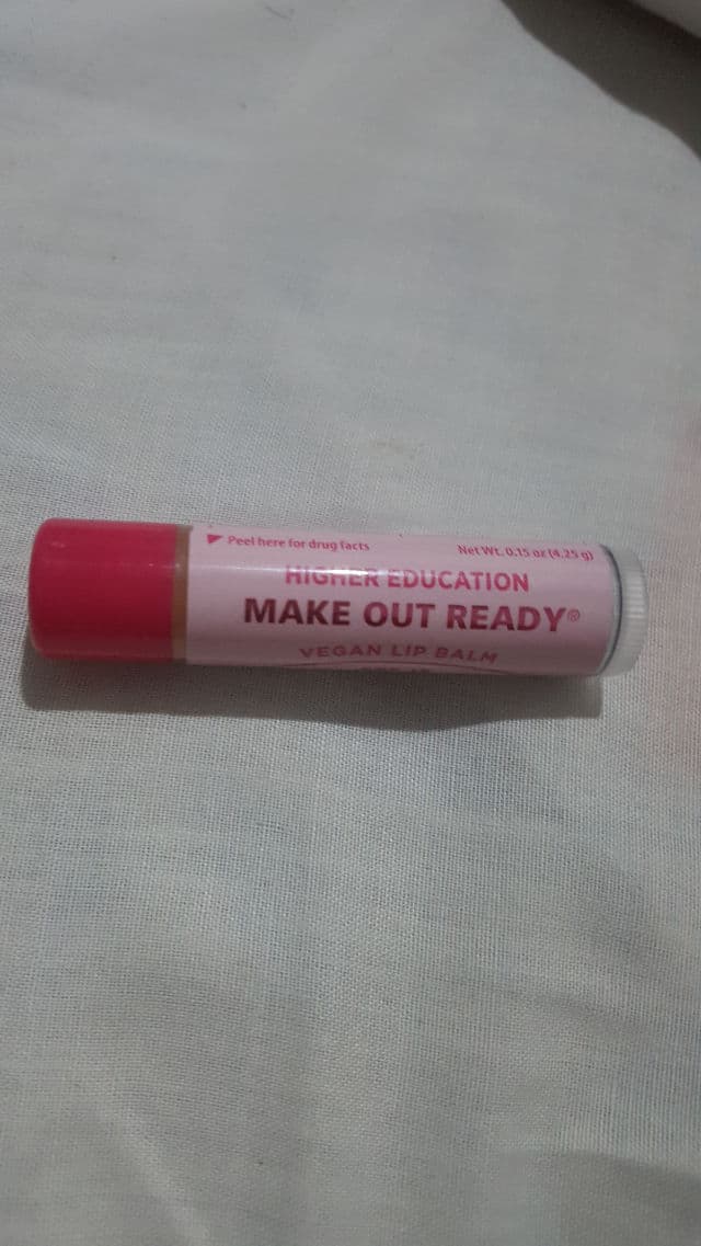 Higher Education Made Out Ready Vegan Lip Balm SPF 15 review photo by selse
