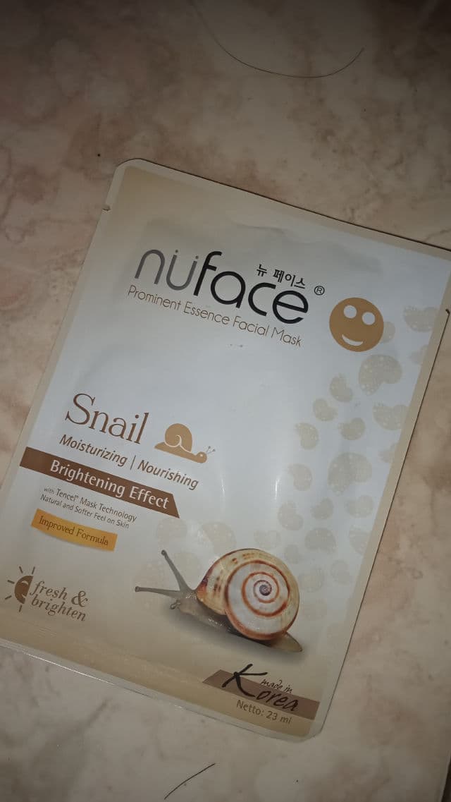 Nuface Prominent Essence Facial Mask Snail review photo by shavirapriyanka