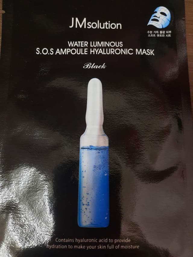 JMsolution Water Luminous S.O.S Ampoule Hyaluronic Mask	 review photo by sheananan