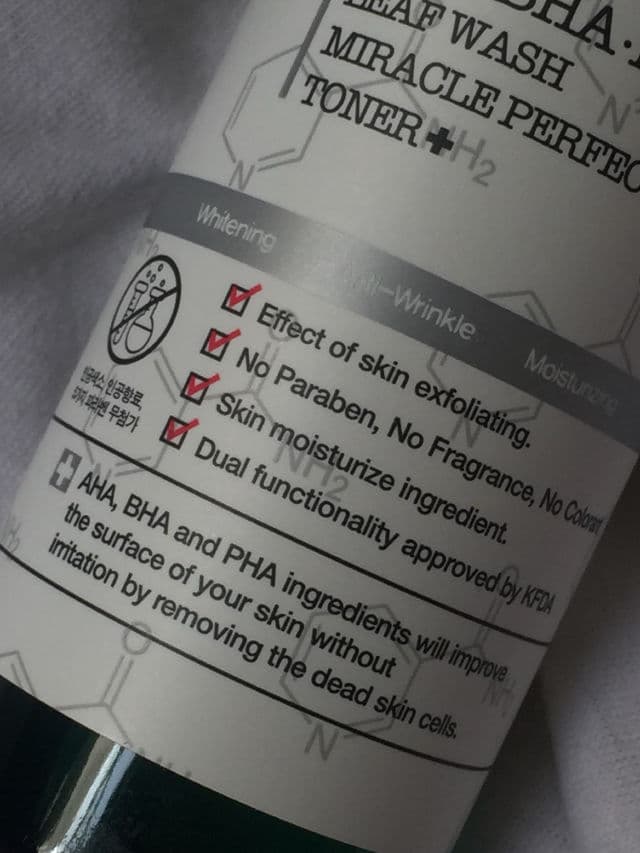 Derma Natufian AHA BHA PHA Leaf Wash Miracle Perfect Toner review photo by rxxnieee
